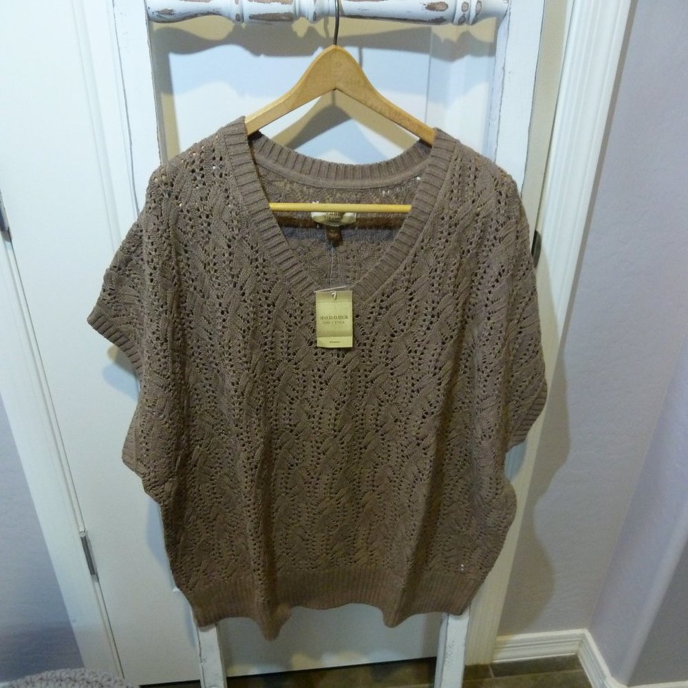 Sonoma Life + Style - Short Sleeve Sweater 3X